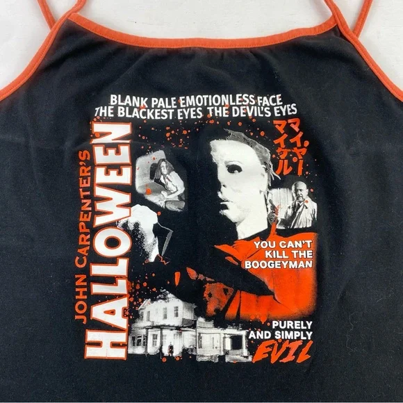 Ripple Junction John Carpenter’s Halloween Movie Graphic Black Tank Top Shirt XL - Picture 4 of 9